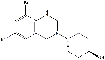 6,8-Dibromo-3-(4α-hydroxycyclohexane-1β-yl)-1,2,3,4-tetrahydroquinazoline CAS#: 18683-95-9
