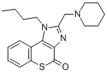 (1)BENZOTHIOPYRANO(3,4-d)IMIDAZOL-4(1H)-ONE, 1-BUTYL-2-(1-PIPERIDINYLM ETHYL)- CAS#: 101018-80-8