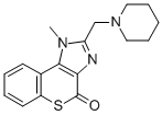 (1)BENZOTHIOPYRANO(3,4-d)IMIDAZOL-4(1H)-ONE, 1-METHYL-2-(1-PIPERIDINYL METHYL)- CAS#: 101018-79-5