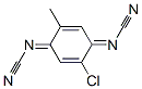 [(1E,4E)-2-Chloro-5-methyl-2,5-cyclohexadiene-1,4-diylidene]biscyanamide CAS#: 105381-59-7