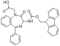 1H-1,4-Benzodiazepine-1-aceticacid,3-[[(9H-fluoren-9-ylmethoxy)carbonyl]amino]-2,3-dihydro-2-oxo-5-phenyl-(9CI) CAS#: 204322-85-0