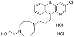 1H-1,4-Diazepine-1-ethanol, hexahydro-4-(3-(3-chloro-10H-pyrido(3,2-b) (1,4)benzothiazin-10-yl)propyl)-, dihydrochloride CAS#: 19824-91-0