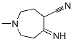 1H-Azepine-4-carbonitrile,  hexahydro-5-imino-1-methyl- CAS#: 1859-32-1