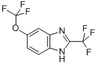 1H-BENZIMIDAZOLE, 5-(TRIFLUOROMETHOXY)-2-(TRIFLUOROMETHYL)- CAS#: 113638-38-3