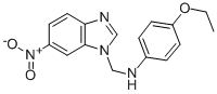 1H-Benzimidazole-1-methanamine, N-(4-ethoxyphenyl)-6-nitro- CAS#: 103248-26-6