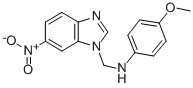 1H-Benzimidazole-1-methanamine, N-(4-methoxyphenyl)-6-nitro- CAS#: 103248-24-4