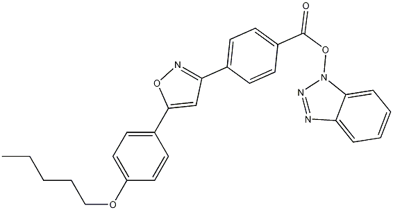1H-Benzo[d][1,2,3]triazol-1-yl 4-(5-(4-(pentyloxy)phenyl)isoxazol-3-yl)benzoate CAS#: 235112-66-0