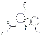 1H-Carbazole-1-acetic acid, 1,8-diethyl-2,3,4,9-tetrahydro-4-(2-propen yl)-, cis- CAS#: 106464-24-8