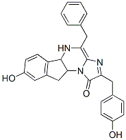 1H-Imidazo[1,2-a]indeno[1,2-e]pyrazin-1-one,  5,5a,10,10a-tetrahydro-8-hydroxy-2-[(4-hydroxyphenyl)methyl]-4-(phenylmethyl)- CAS#: 114540-25-9
