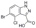 1H-Indazole-3-carboxylicacid,5-broMo-4-chloro- CAS#: 10502-50-8