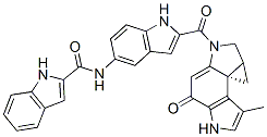 1H-Indole-2-carboxamide, N-(2-((4,5,8,8a-tetrahydro-7-methyl-4-oxocycl opropa(c)pyrrolo(3,2-e)indol-2(1H)-yl)carbonyl)-1H-indol-5-yl)-, (7bS) - CAS#: 104713-39-5