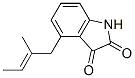1H-Indole-2,3-dione, 4-(2-methyl-2-butenyl)- (9CI) CAS#: 222036-50-2