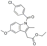 1H-Indole-3-acetic acid, 1-(4-chlorobenzoyl)-5-Methoxy-2-Methyl-, ethyl ester CAS#: 16401-99-3