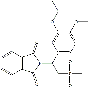 1H-Isoindole-1,3(2H)-dione, 2-[1-(3-ethoxy-4-Methoxyphenyl)-2-(Methylsulfonyl)ethyl]- CAS#: 253168-83-1