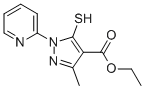 1H-PYRAZOLE-4-CARBOXYLIC ACID, 5-MERCAPTO-3-METHYL-1-(2-PYRIDINYL)-, ETHYL ESTER CAS#: 104909-31-1