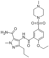 1H-PYRAZOLE-5-CARBOXAMIDE, 4-[[2-ETHOXY-5-[(4-METHYL-1-PIPERAZINYL)SULFONYL]BENZOYL]AMINO]-1-METHYL-3-PROPYL- CAS#: 200575-15-1