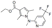 1H-PYRROLE-3-CARBOXYLIC ACID, 2,5-DIMETHYL-1-[METHYL[4-(TRIFLUOROMETHYL)-2-PYRIDINYL]AMINO]-, ETHYL ESTER CAS#: 258348-11-7