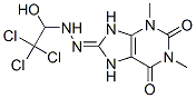 1H-Purine-2,6,8(3H)-trione, 7,9-dihydro-1,3-dimethyl-, 8-((2,2,2-trich loro-1-hydroxyethyl)hydrazone) CAS#: 106131-93-5
