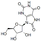 1H-Purine-2,6,8(3H)-trione, 7,9-dihydro-9-beta-D-ribofuranosyl- CAS#: 21082-30-4