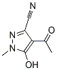 1H-Pyrazole-3-carbonitrile, 4-acetyl-5-hydroxy-1-methyl- (9CI) CAS#: 214892-89-4