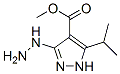 1H-Pyrazole-4-carboxylicacid,3-hydrazino-5-(1-methylethyl)-,methylester CAS#: 104249-53-8