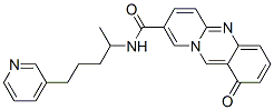 1H-Pyrido(2,1-b)quinazoline-8-carboxamide, N-(1-methyl-4-(3-pyridinyl) butyl)-1-oxo- CAS#: 110996-51-5