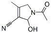 1H-Pyrrole-3-carbonitrile, 1-acetyl-2,5-dihydro-2-hydroxy-4-methyl- (9CI) CAS#: 246147-59-1