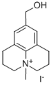 1H,5H-Benzo(ij)quinolizinium, 2,3,6,7-tetrahydro-9-(hydroxymethyl)-4-m ethyl-, iodide CAS#: 101077-29-6