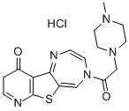 1OH-Pyrido(3,2-d)thieno(3,2-e)(1,4)-diazepin-10-one, 4,9-dihydro-4-((4 -methyl-1-piperazinyl)acetyl)-, monohydrochloride CAS#: 107831-45-8