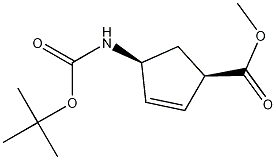 (1R-4S)-4-[[(1,1-dimethylethoxy)carbonyl]amino]- 2-Cyclopentene-1-carboxylic acid methyl ester CAS#: 251326-99-5