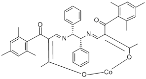 (1R,2R)-N,N'-BIS[3-OXO-2-(2,4,6-TRIMETHYLBENZOYL)BUTYLIDENE]-1,2-DIPHENYLETHYLENEDIAMINATO COBALT(II) CAS#: 212250-92-5