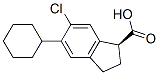 (1S)-6-chloro-5-cyclohexyl-2,3-dihydro-1H-indene-1-carboxylic acid CAS#: 28968-09-4