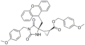 (1S,2S)-4-Methoxybenzyl 2-((S)-4-((9H-xanthen-9-yl)Methyl)-1-(4-Methoxybenzyl)-2,5-dioxoiMidazolidin-4-yl)cyclopropanecarboxylate CAS#: 201851-13-0