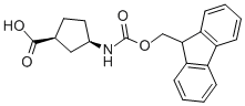 (+)-(1S,3R)-N-FMOC-3-AMINOCYCLOPENTANECARBOXYLIC ACID CAS#: 220497-66-5