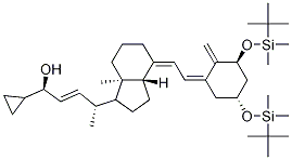 (1S,4R,E)-4-((1R,3aS,7aR,E)-4-((Z)-2-((3S,5R)-3,5-bis((tert-butyldiMethylsilyl)oxy)-2-Methylenecyclohexylidene)ethylidene)-7a-Methyloctahydro-1H-inden-1-yl)-1-cyclopropylpent-2-en-1-ol CAS#: 112875-61-3