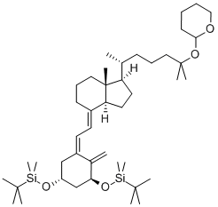 [[(1a,3b,5Z,7E)-25-[(Tetrahydro-2H-pyran-2-yl)oxy]-9,10-secocholesta-5,7,10(19)-triene-1,3-diyl]bis(oxy)]bis[(1,1-dimethylethyl)dimethylsilane] CAS#: 211866-07-8