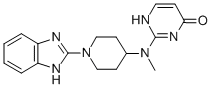 2-((1-(1H-Benzimidazol-2-yl)-4-piperidinyl)methylamino)-4(1H)-pyrimidi none CAS#: 108612-57-3
