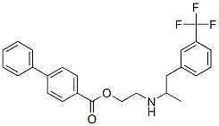 2-[1-[3-(trifluoromethyl)phenyl]propan-2-ylamino]ethyl 4-phenylbenzoat e CAS#: 101221-55-0