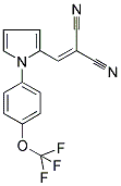 2-((1-[4-(TRIFLUOROMETHOXY)PHENYL]-1H-PYRROL-2-YL)METHYLENE)MALONONITRILE CAS#: 260788-89-4