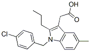 2-[1-[(4-chlorophenyl)methyl]-5-methyl-2-propyl-indol-3-yl]acetic acid CAS#: 147-18-2