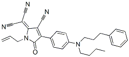 2-[1-Allyl-4-[4-[N-butyl-N-(3-phenylpropyl)amino]phenyl]-3-cyano-1,5-dihydro-5-oxo-2H-pyrrol-2-ylidene]malononitrile CAS#: 108948-37-4