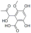 2-(1-Hydroxy-2-oxopropyl)-3-methoxy-4,6-dihydroxybenzoic acid CAS#: 10088-67-2