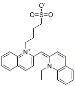 2-[(1-ethyl-2(1H)-quinolylidene)methyl]-1-(4-sulphonatobutyl)quinolinium CAS#: 29637-14-7