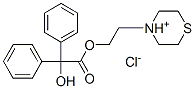 2-(1-thia-4-azoniacyclohex-4-yl)ethyl 2-hydroxy-2,2-diphenyl-acetate c hloride CAS#: 102516-84-7