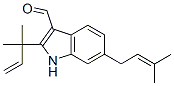 2-(1,1-Dimethyl-2-propenyl)-6-(3-methyl-2-butenyl)-1H-indole-3-carbaldehyde CAS#: 25584-28-5