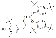 2-(1,1-Dimethylethyl)-6-methyl-4-[3-[[2,4,8,10-tetrakis(1,1-dimethyleth yl)dibenzo[d,f][1,3,2]dioxaphosphepin-6-yl]oxy]propyl] phenol CAS#: 203255-81-6