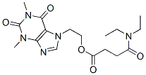 2-(1,2,3,6-tetrahydro-1,3-dimethyl-2,6-dioxo-7H-purin-7-yl)ethyl 4-(diethylamino)-4-oxobutyrate CAS#: 12712-75-3