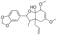 2-(1,3-Benzodioxol-5-yl)-3,3a,4,7-tetrahydro-5,7-dimethoxy-3-methyl-3a-(2-propenyl)benzofuran-7a(2H)-ol CAS#: 104701-05-5