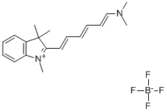 2-[(1E,3E,5E)-6-(DIMETHYLAMINO)HEXA-1,3,5-TRIENYL]-1,3,3-TRIMETHYL-3H-INDOLIUM TETRAFLUOROBORATE CAS#: 235781-92-7