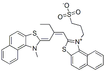 2-[2-[(1-methylnaphtho[1,2-d]thiazol-2(1H)-ylidene)methyl]-1-butenyl]-1-(3-sulphonatopropyl)naphtho[1,2-d]thiazolium CAS#: 24687-33-0